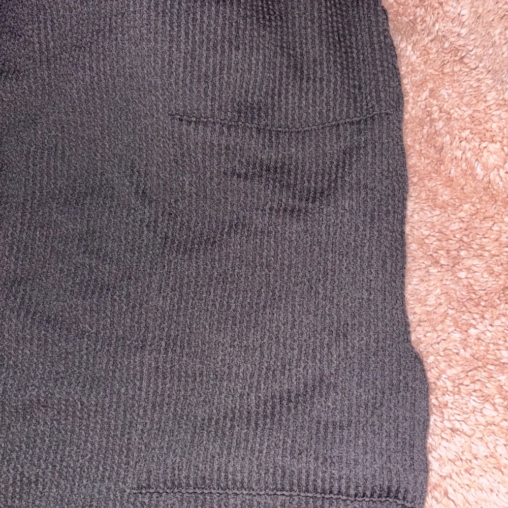 Three Bird Nest Black Texture Almost-Maxi Dress - Picture 4 of 4